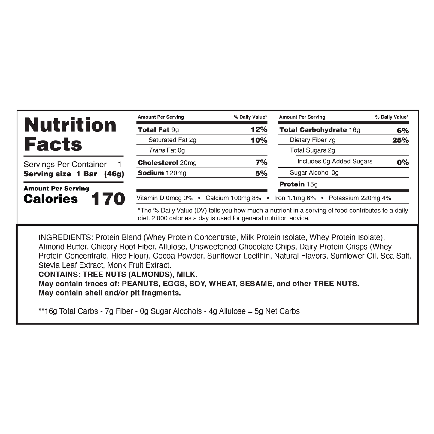 All Natty Protein Bar - Double Chocolate Brownie