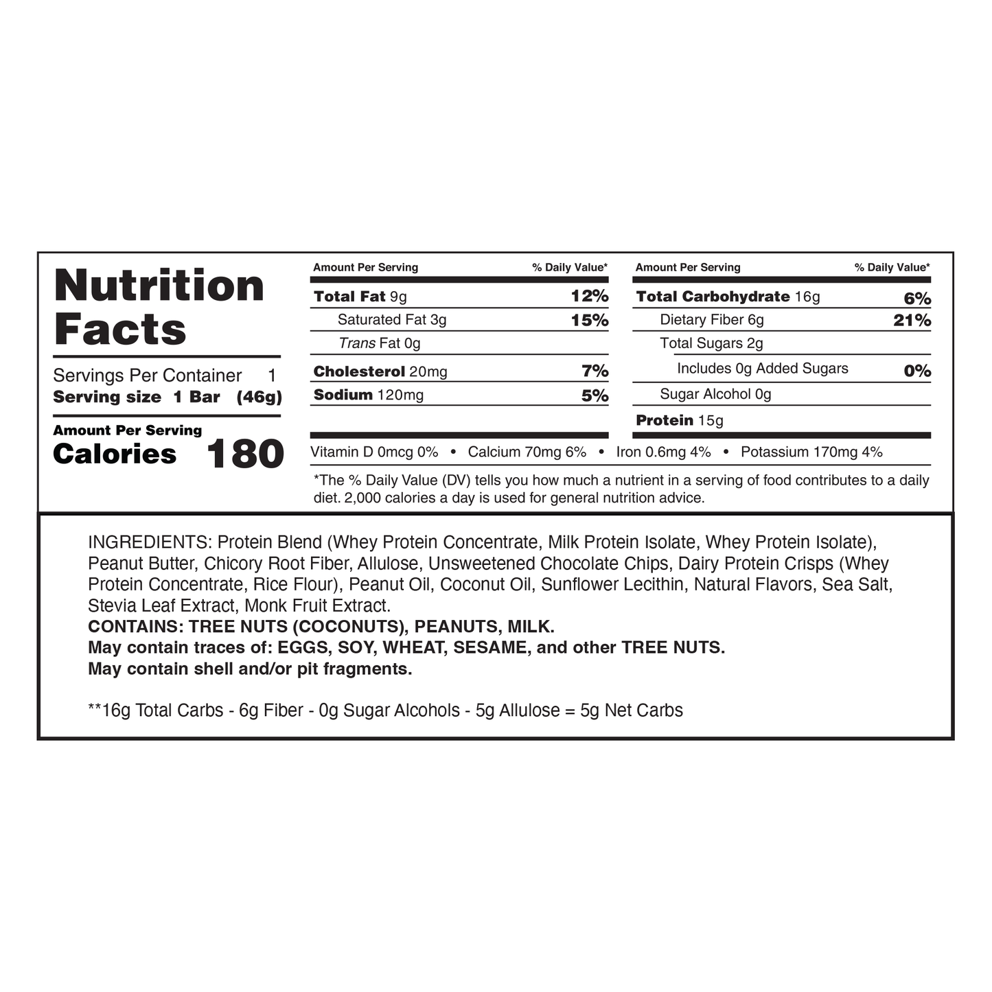All Natty Protein Bar - Peanut Butter Cup
