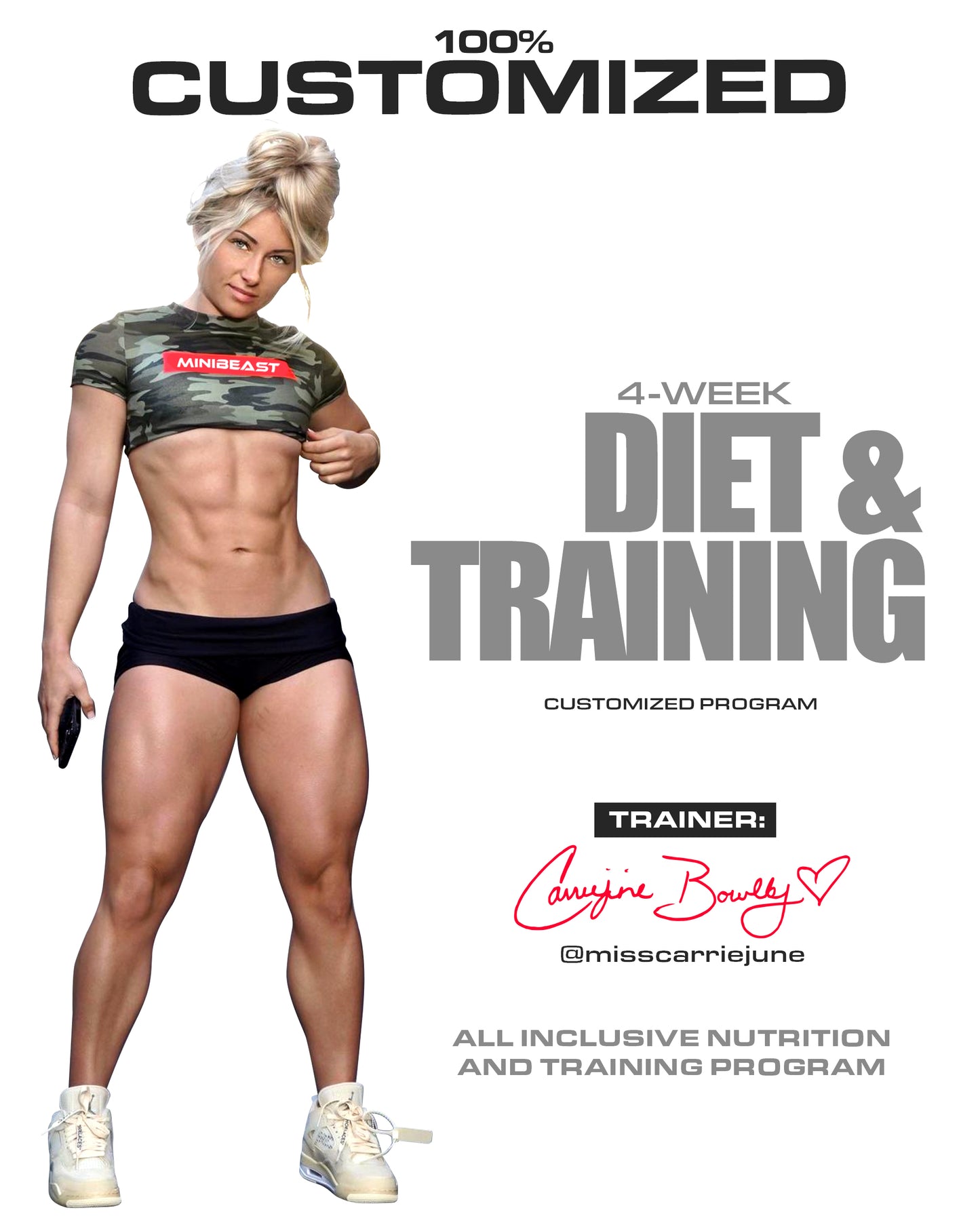 100 Customized 4 Week Diet Training Program MiniBeast Enterprises LLC 100-customized-4-week-diet-training-program-minibeast-enterprises-llc