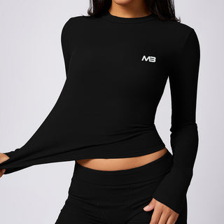 Aurora Long Sleeve Top - Black