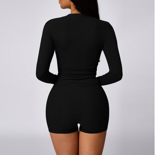 Aurora Long Sleeve Top - Black