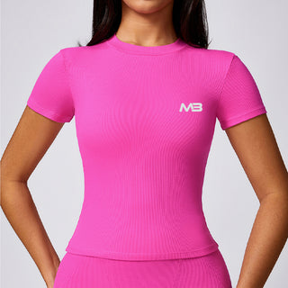 Aurora Short Sleeve Top - Pink