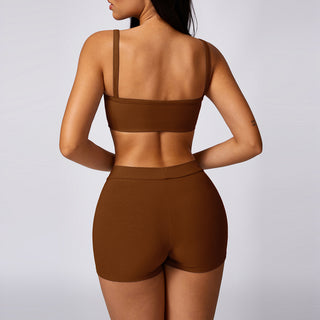 Aurora Sports Top - Coffee