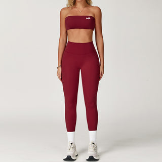 Bare Sports Top - Maroon