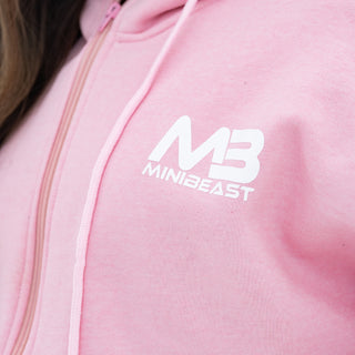 Boyfriend Cropped Hoodie - Baby Pink