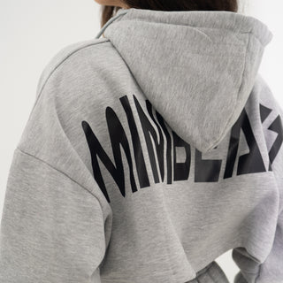 Boyfriend Cropped Hoodie - Heather Grey