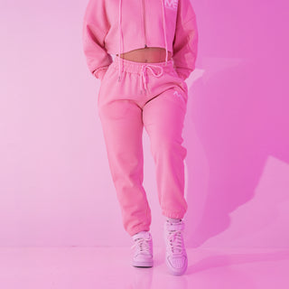 Boyfriend Joggers - Baby Pink