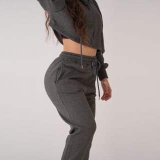 Boyfriend Joggers - Charcoal Grey
