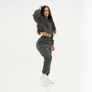 Boyfriend Joggers - Charcoal Grey