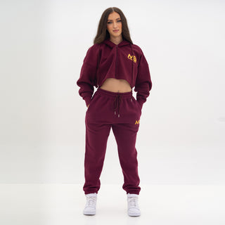 Boyfriend Joggers - Maroon