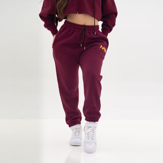 Boyfriend Joggers - Maroon