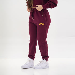 Boyfriend Joggers - Maroon