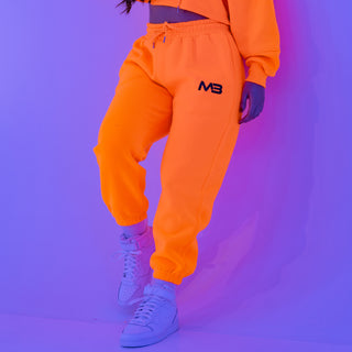 Boyfriend Joggers - Neon Orange