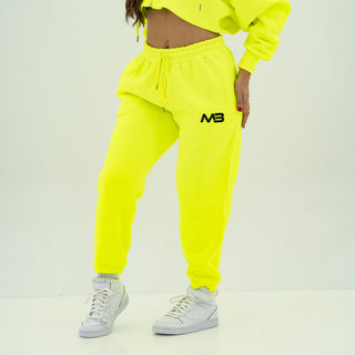 Boyfriend Joggers - Neon Yellow