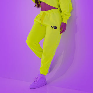 Boyfriend Joggers - Neon Yellow
