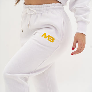 Boyfriend Joggers - White