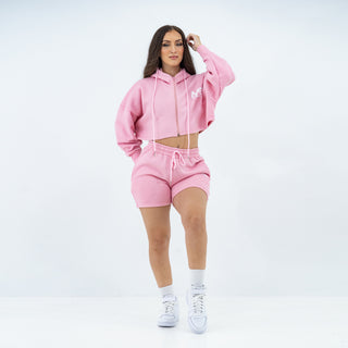 Boyfriend Biker Shorts - Baby Pink