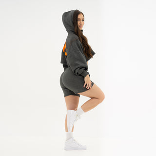 Boyfriend Biker Shorts - Charcoal Grey