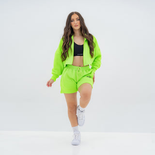 Boyfriend Biker Shorts - Neon Green