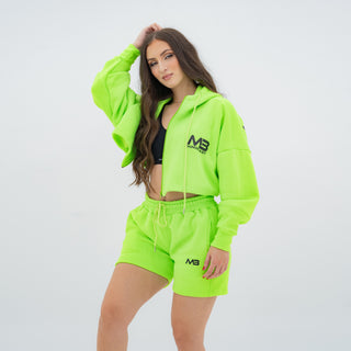 Boyfriend Biker Shorts - Neon Green