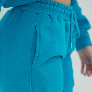 Boyfriend Biker Shorts - Sky Blue