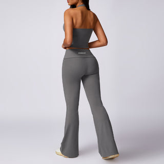 Cora Flare Leggings - Grey