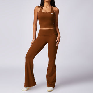 Cora Flare Leggings - Mocha