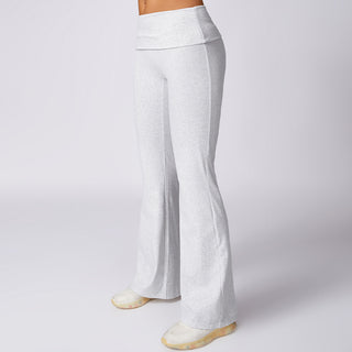 Cora Flare Leggings - Heather White