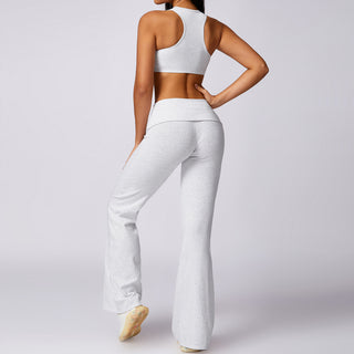 Cora Sports Top - Heather White