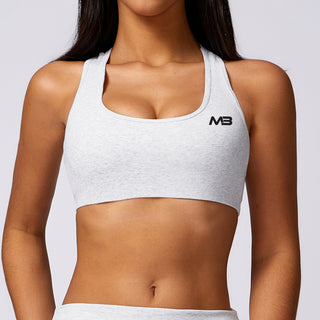 Cora Sports Top - Heather White