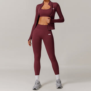 Core Leggings - Maroon