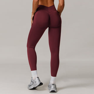 Core Leggings - Maroon