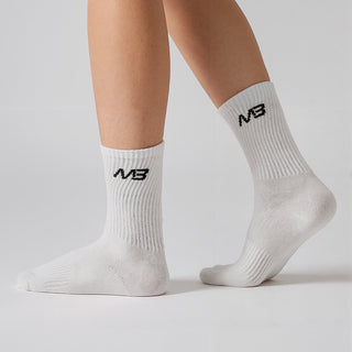 MB Crew Socks (3 Pack) - White