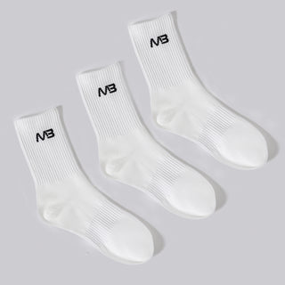 MB Crew Socks (3 Pack) - White