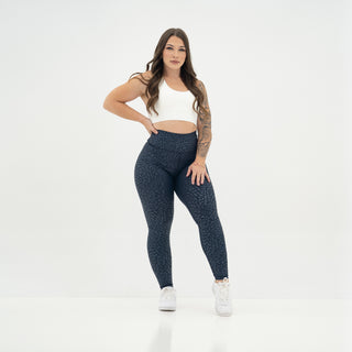 Curve Classic Leggings Pattern - Navy Cheetah