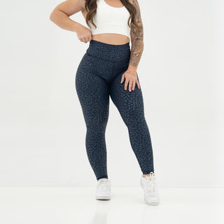 Curve Classic Leggings Pattern - Navy Cheetah