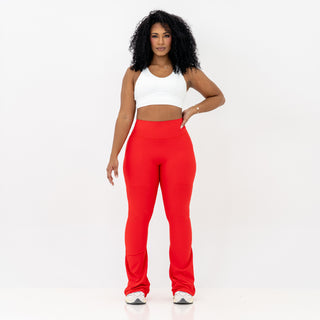 Curve Cargo EVO Flare Leggings - Scarlet