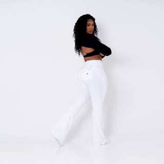 Curve Cargo EVO Flare Leggings - White