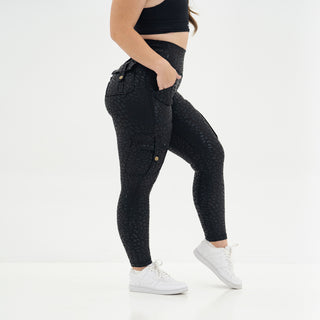 Curve Cargo EVO Leggings Pattern - Black Cheetah