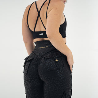 Curve Cargo EVO Leggings Pattern - Black Cheetah
