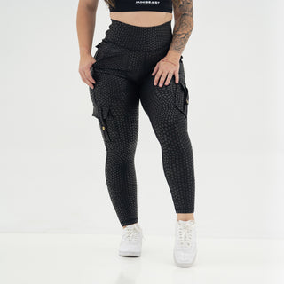 Curve Cargo EVO Leggings Pattern - Black Python