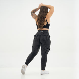 Curve Cargo EVO Leggings Pattern - Black Python