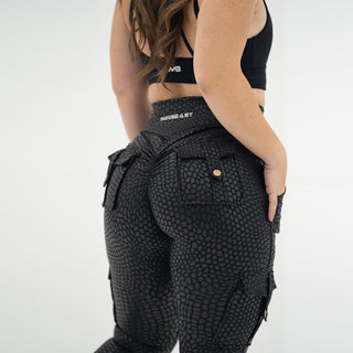 Curve Cargo EVO Leggings Pattern - Black Python