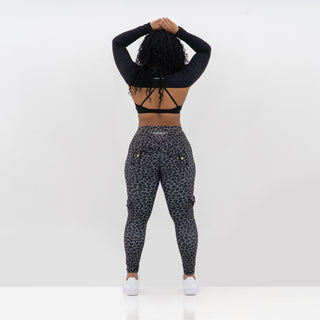 Curve Cargo EVO Leggings Pattern - Midnight Panther