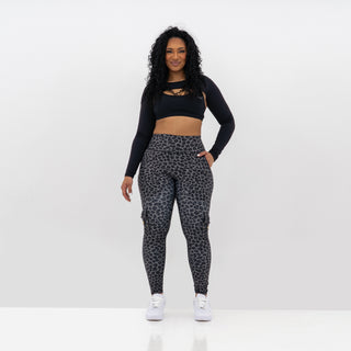 Curve Cargo EVO Leggings Pattern - Midnight Panther