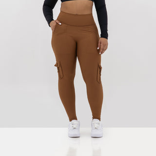 Curve Cargo EVO Leggings - Mocha