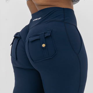 Curve Cargo EVO Leggings - Navy
