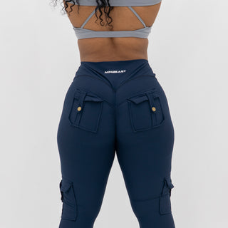 Curve Cargo EVO Leggings - Navy