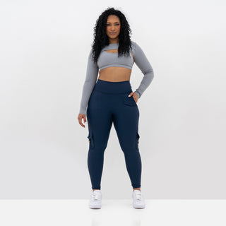 Curve Cargo EVO Leggings - Navy