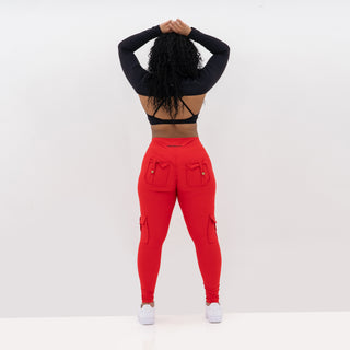 Curve Cargo EVO Leggings - Scarlett
